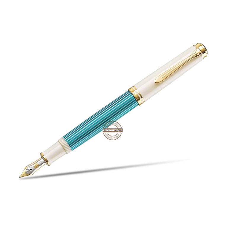 Pelikan Souveran M600 Special Edition Fountain Pen Turquoise White-Pen Boutique Ltd