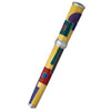 David Oscarson 15th Anniversary/American Art Deco Fountain Pen -Translucent Amber with Multi-colored Enamel - Pen Boutique Ltd