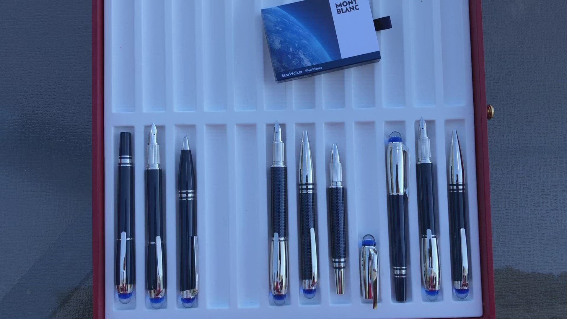 Mont Blanc ボールペン　BluePlanet MONTBLANC STARWALKER BLUE PLANET METAL DOUÉ BALLPOINT 125288 | eBay