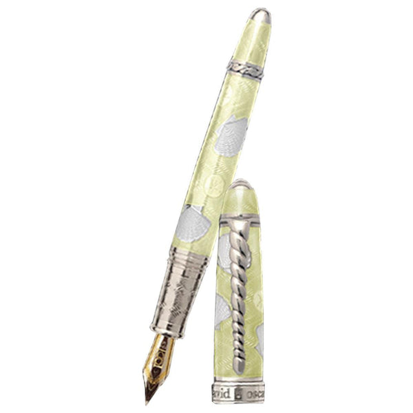 David Oscarson Seaside Fountain Pen - Limited Edition - Sunshine Yellow/White-Pen Boutique Ltd