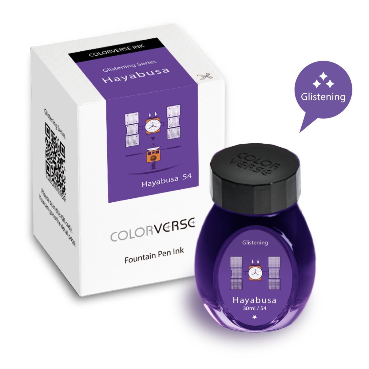 Colorverse Ink - Special Edition Glistening Series - Hayabusa (30ml)-Pen Boutique Ltd