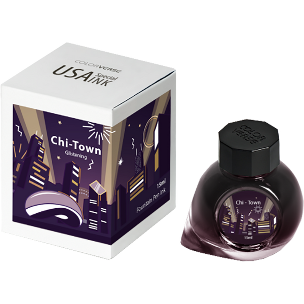 Colorverse USA Special Ink Bottle - Illinois (Chi-Town) - 15 ml-Pen Boutique Ltd