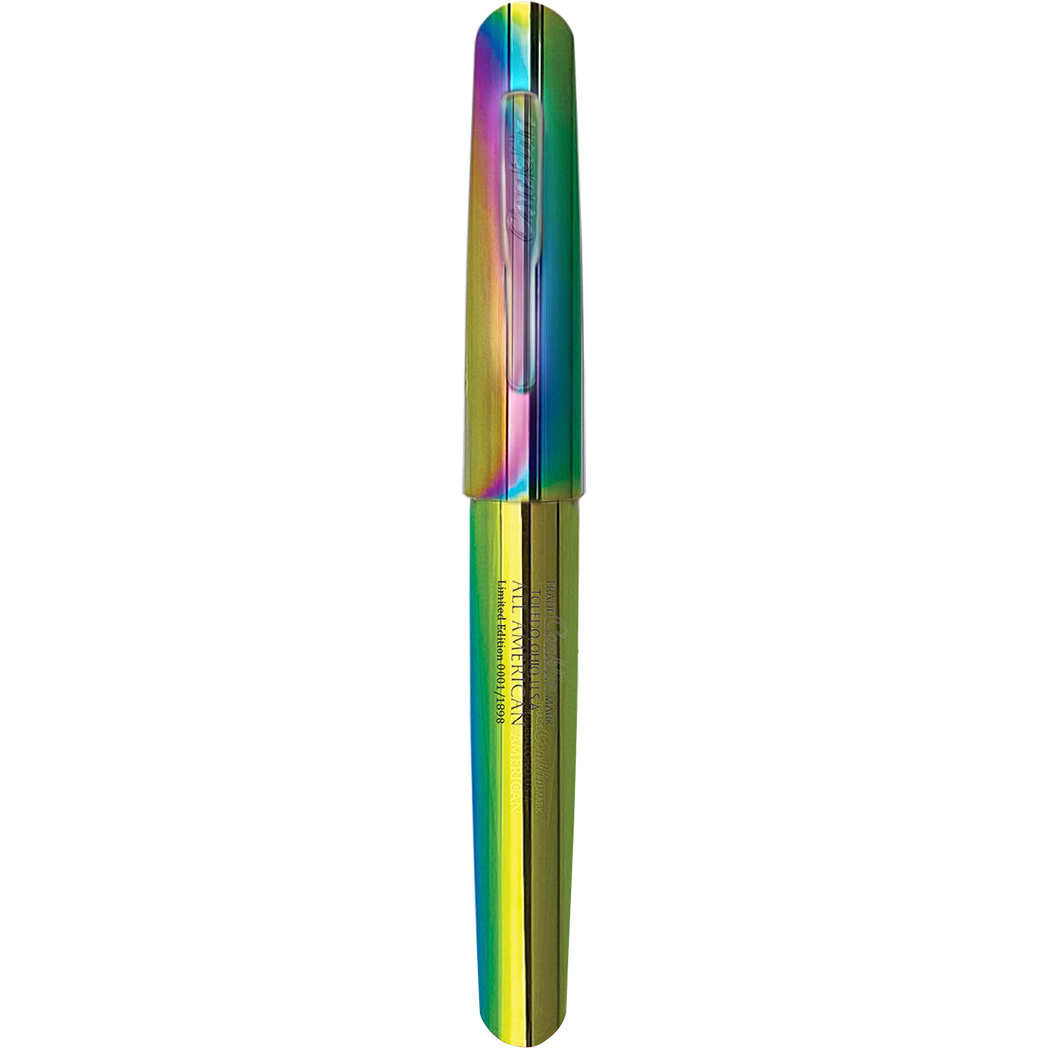 Conklin All American Fountain Pen - Limited Edition - Metal & Rainbow Stub