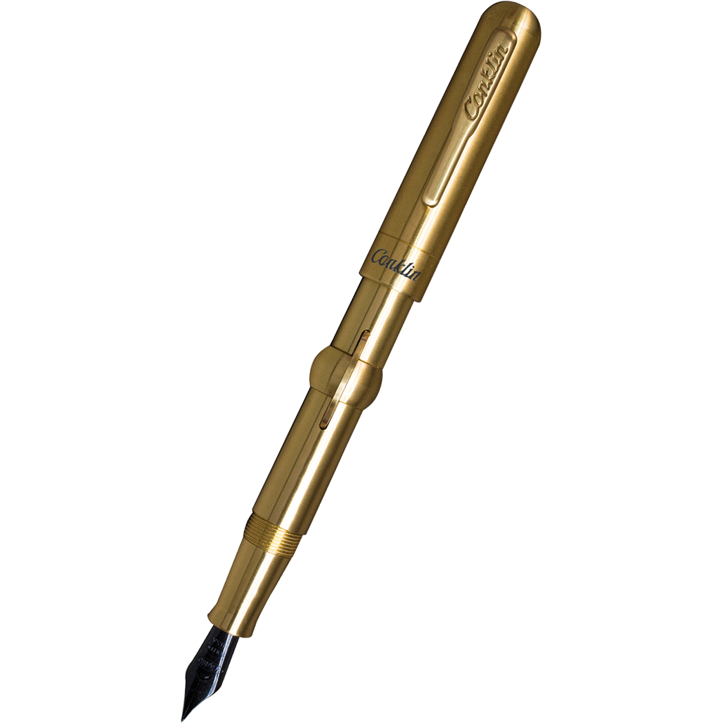 Conklin Mark Twain Crescent Filler Fountain Pen - Limited Edition - Brass-Pen Boutique Ltd