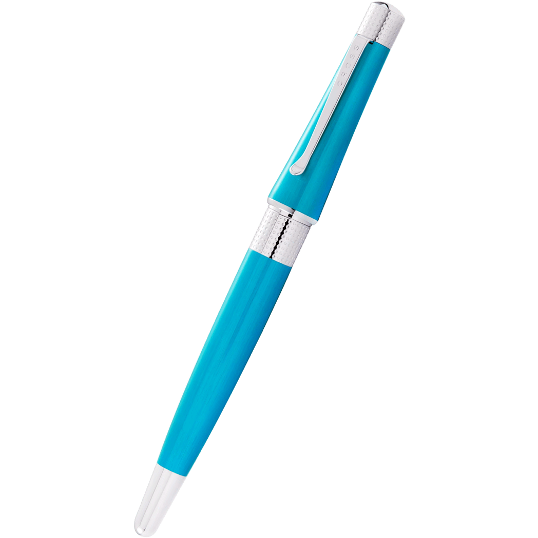 Cross Beverly Fountain Pen - Translucent Teal - Medium-Pen Boutique Ltd
