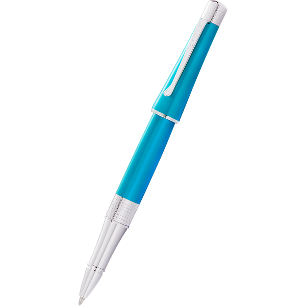 Cross Beverly Rollerball Pen - Translucent Teal-Pen Boutique Ltd
