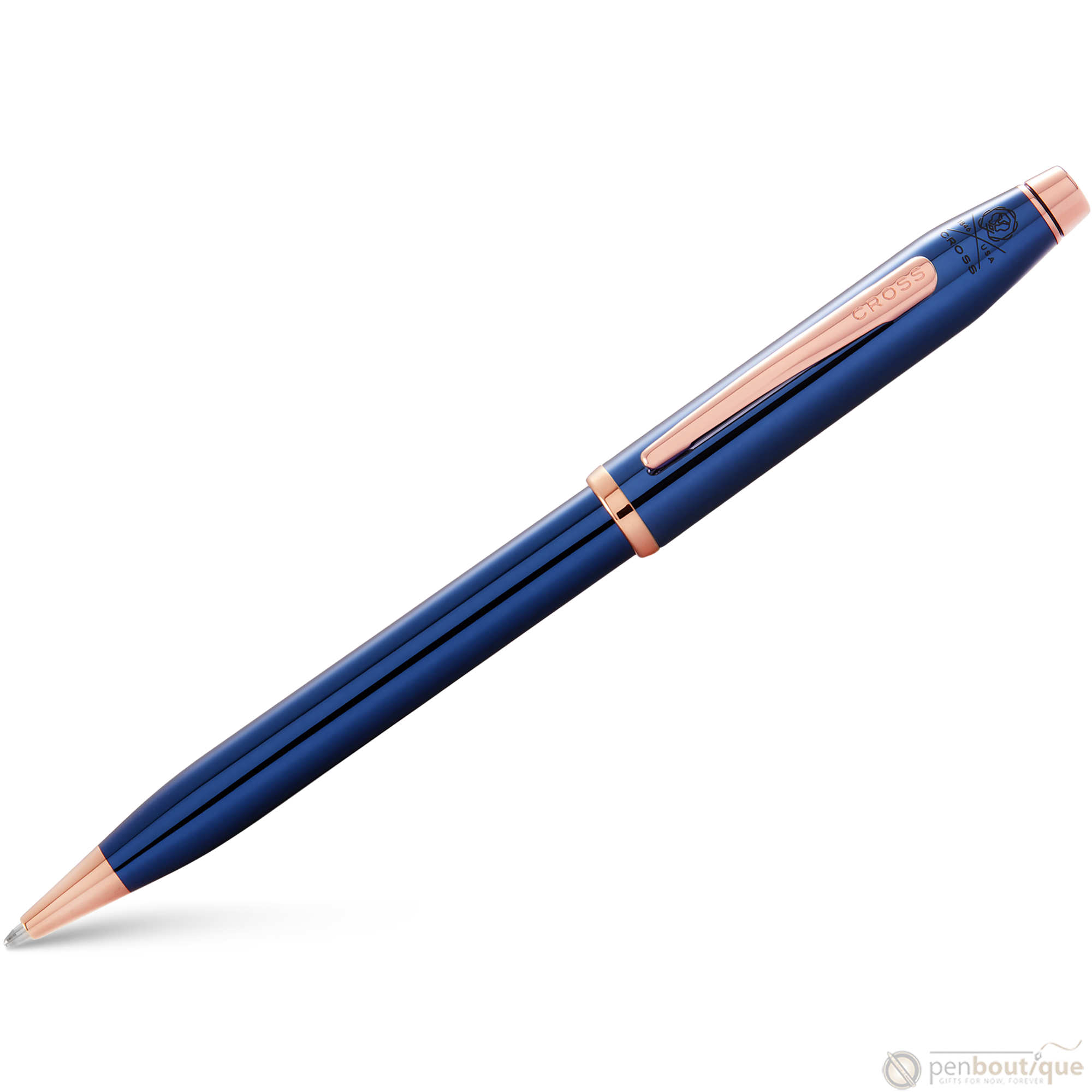 Cross Century II Ballpoint Pen - Translucent Blue-Pen Boutique Ltd