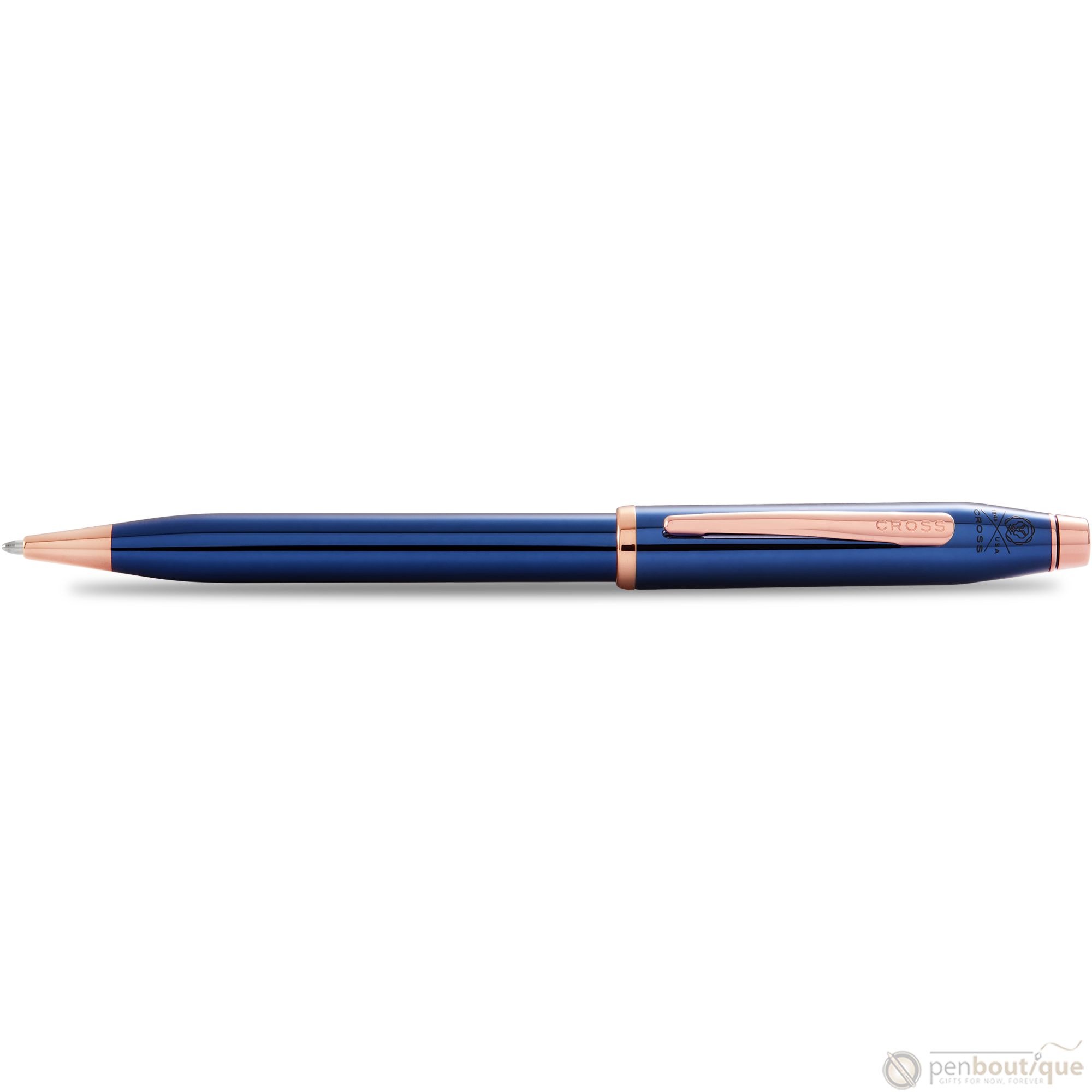 Cross Century II Ballpoint Pen - Translucent Blue-Pen Boutique Ltd