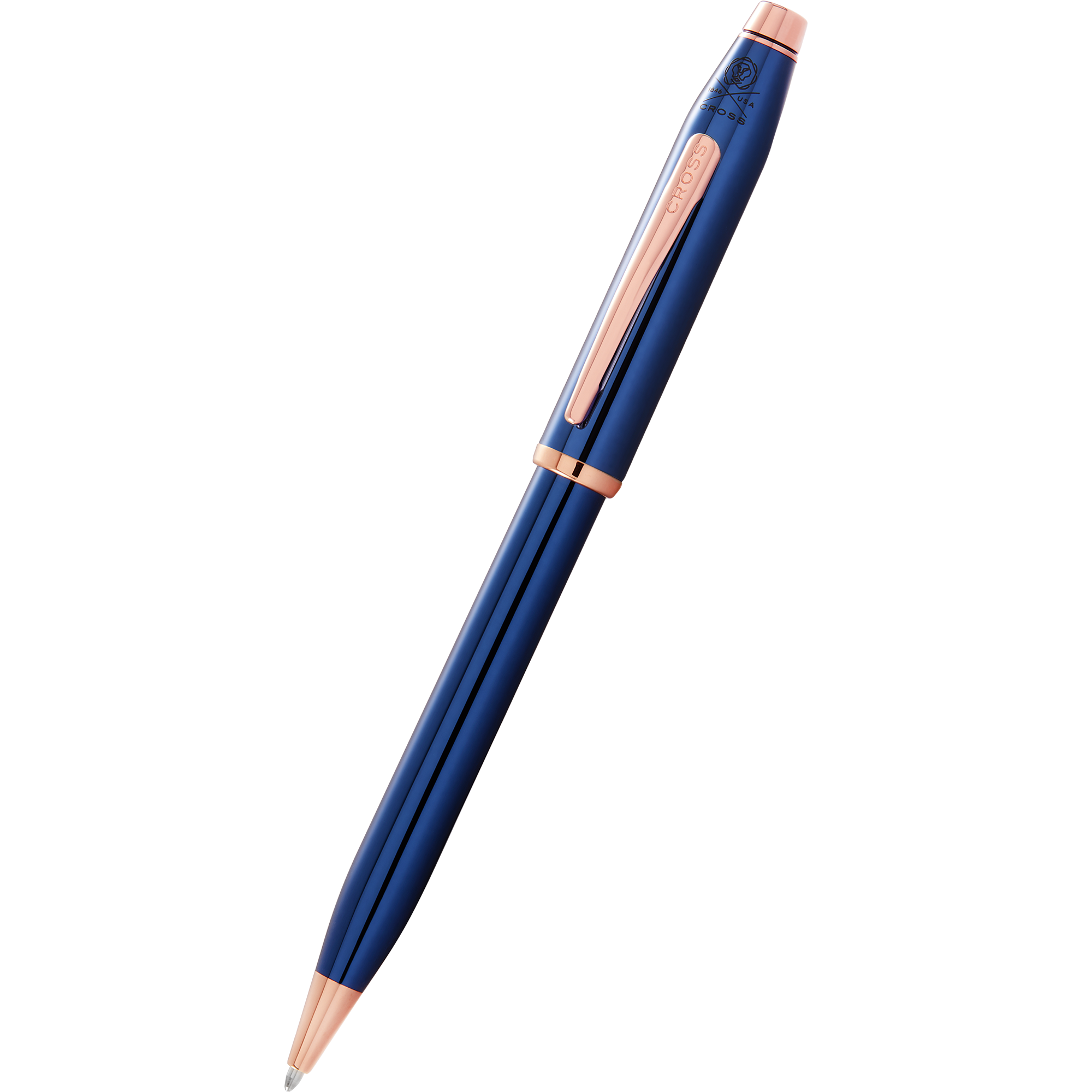 Cross Century II Ballpoint Pen - Translucent Blue-Pen Boutique Ltd