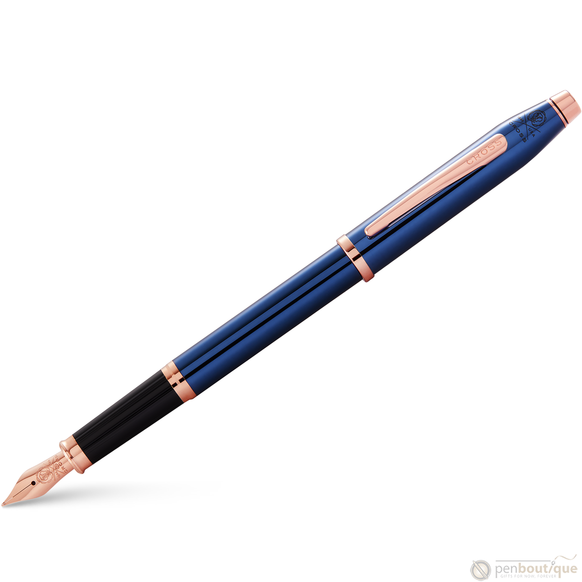Cross Century II Fountain Pen - Translucent Blue-Pen Boutique Ltd