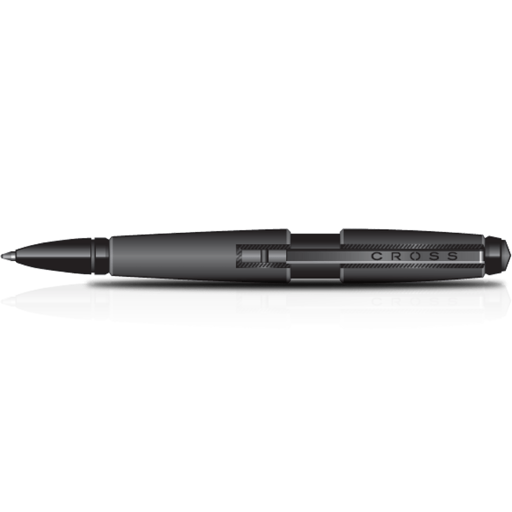 Cross Edge Rollerball Pen Matte Black Pen Boutique Ltd