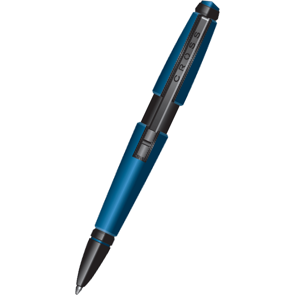 Cross Edge Rollerball Pen - Matte Blue-Pen Boutique Ltd