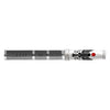 David Oscarson Rosetta Stone Rollerball Pen - Translucent Grey and Opaque Black and Red Hard Enamel-Pen Boutique Ltd