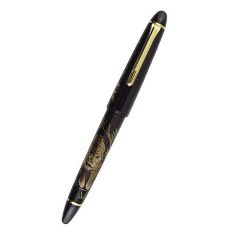 Sailor Maki-E Endangered Mammals Tiger Black Fountain Pen-Pen Boutique Ltd
