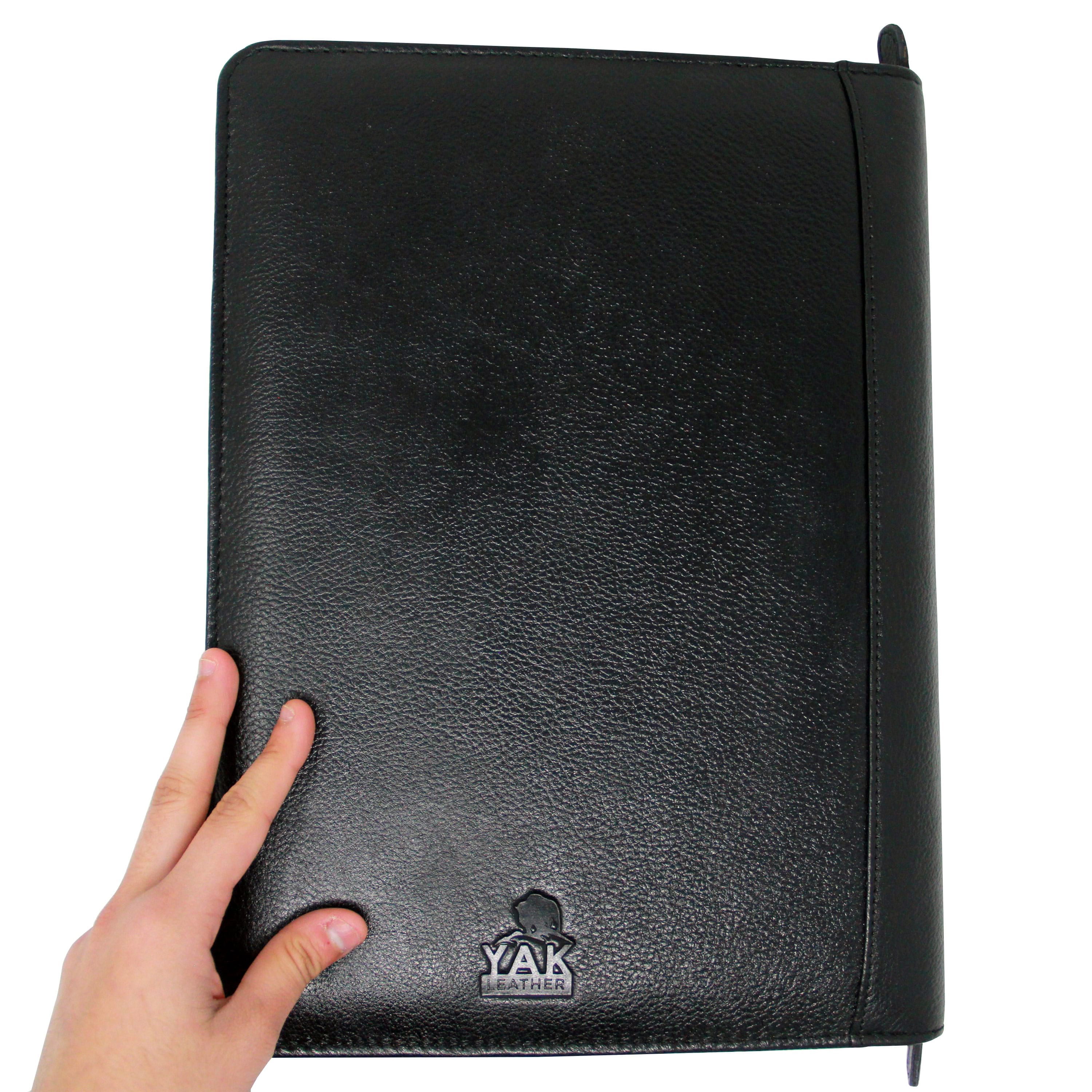 Yak Leather Premium Leather 24 Pen Case Black-Pen Boutique Ltd