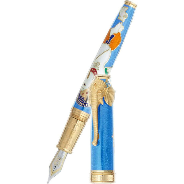 David Oscarson Lord Ganesha Fountain Pen - Azure-Pen Boutique Ltd