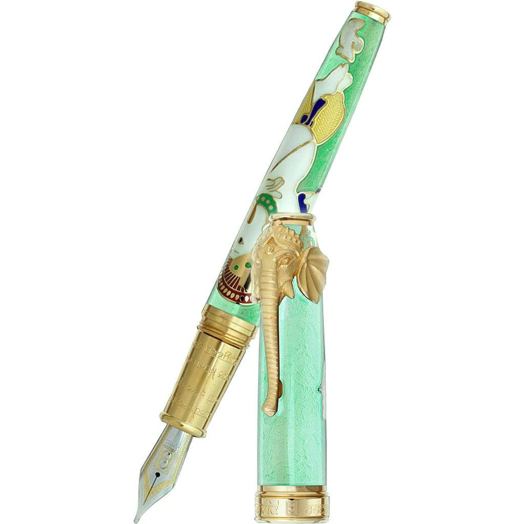 David Oscarson Lord Ganesha Fountain Pen - Mint Green-Pen Boutique Ltd