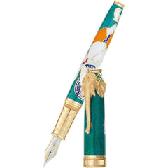 David Oscarson Lord Ganesha Fountain Pen - Teal-Pen Boutique Ltd