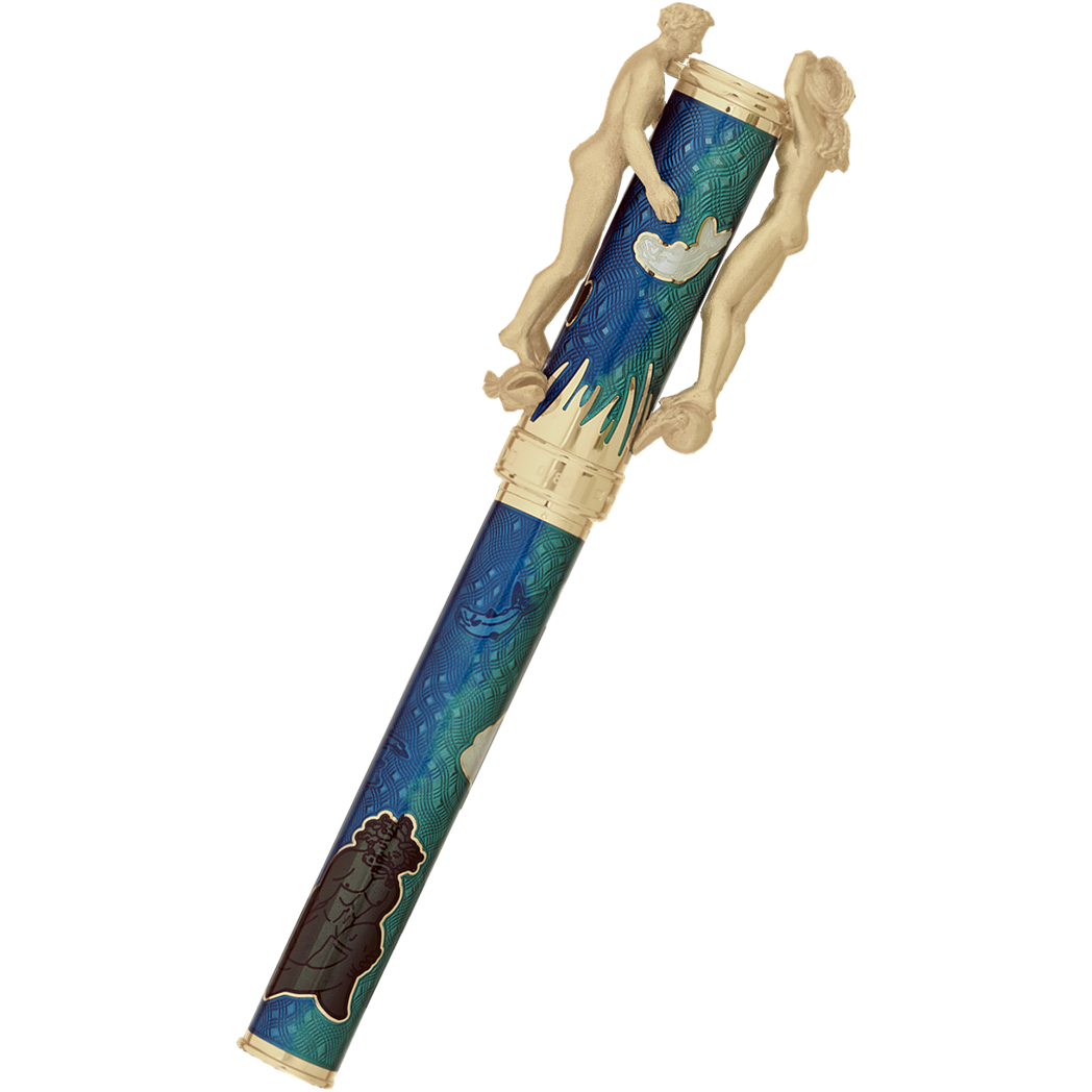 David Oscarson Marriage of the Waters Rollerball Pen - Teal-Pen Boutique Ltd