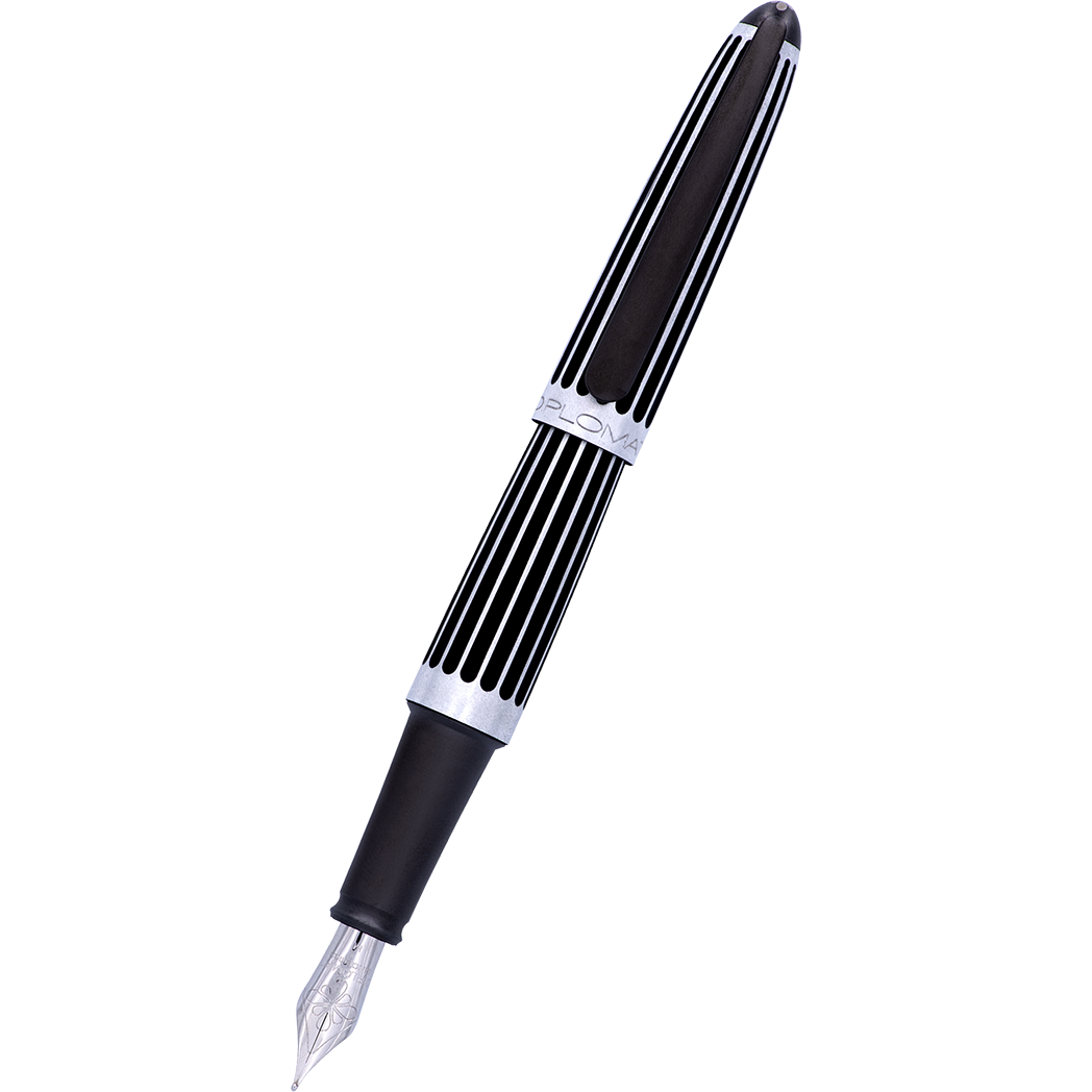 Diplomat Aero Fountain Pen - Stripes Black-Pen Boutique Ltd