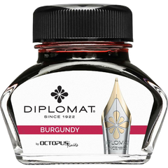 Diplomat Ink Bottle - Burgundy - 30 ml-Pen Boutique Ltd
