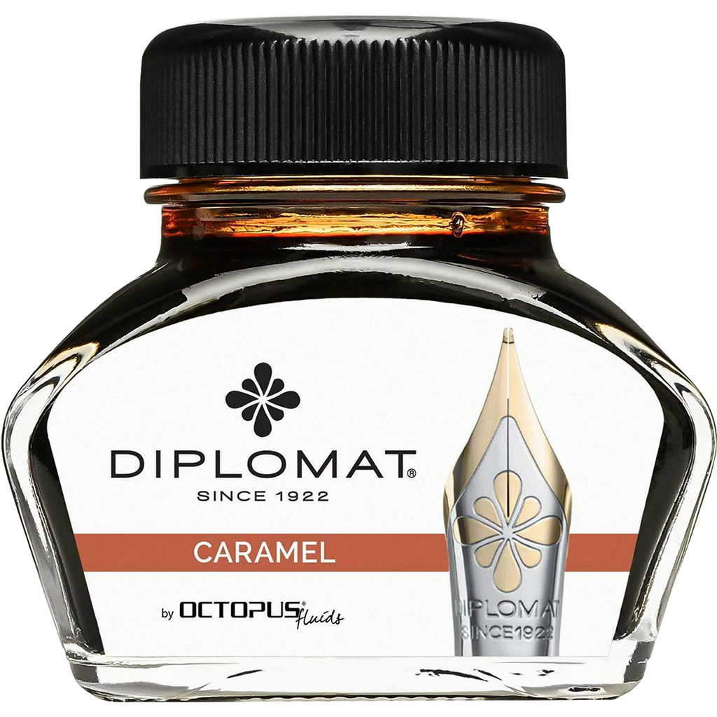 Diplomat Ink Bottle - Caramel Brown - 30 ml-Pen Boutique Ltd