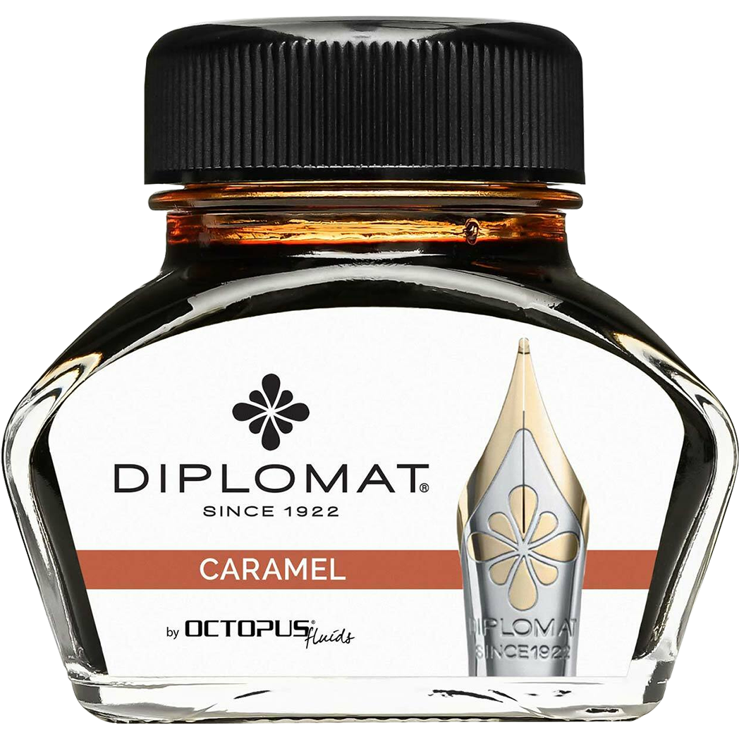 Diplomat Ink Bottle - Caramel Brown - 30 ml-Pen Boutique Ltd