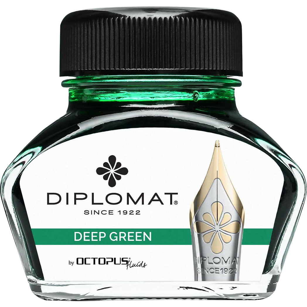 Diplomat Ink Bottle - Deep Green - 30 ml-Pen Boutique Ltd