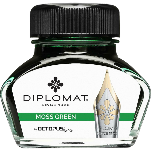 Diplomat Ink Bottle - Moss Green - 30 ml-Pen Boutique Ltd