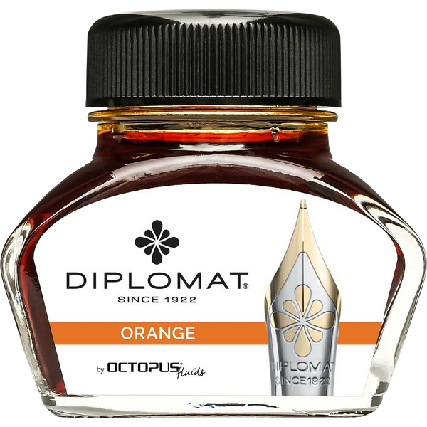 Diplomat Ink Bottle - Orange - 30 ml-Pen Boutique Ltd