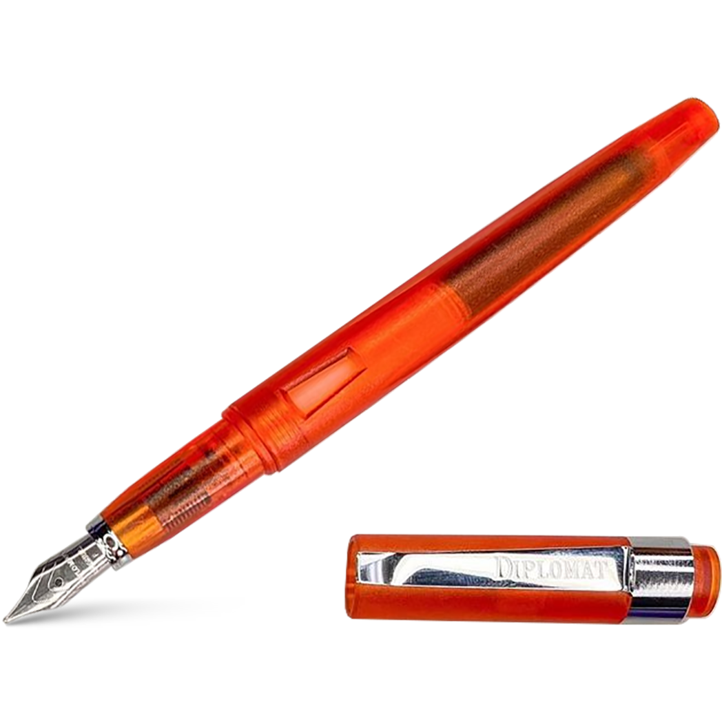 Diplomat Magnum Demo Fountain Pen - Orange-Pen Boutique Ltd