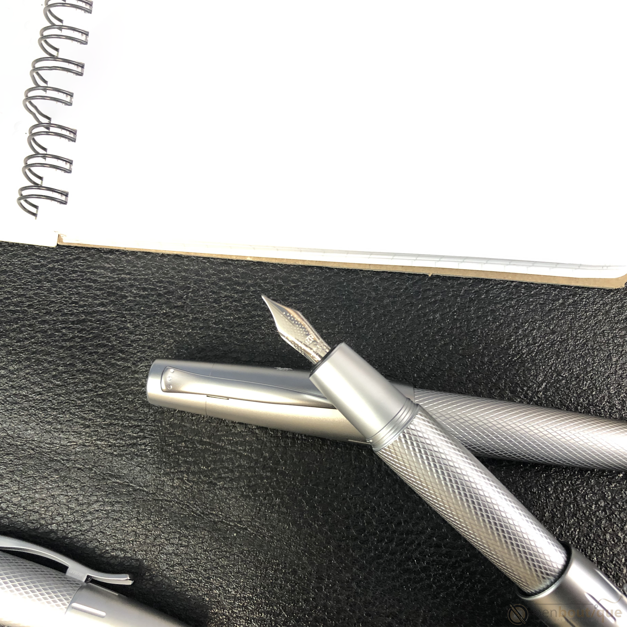 Faber-Castell Design E-Motion Rollerball Pen - Pure Silver-Pen Boutique Ltd