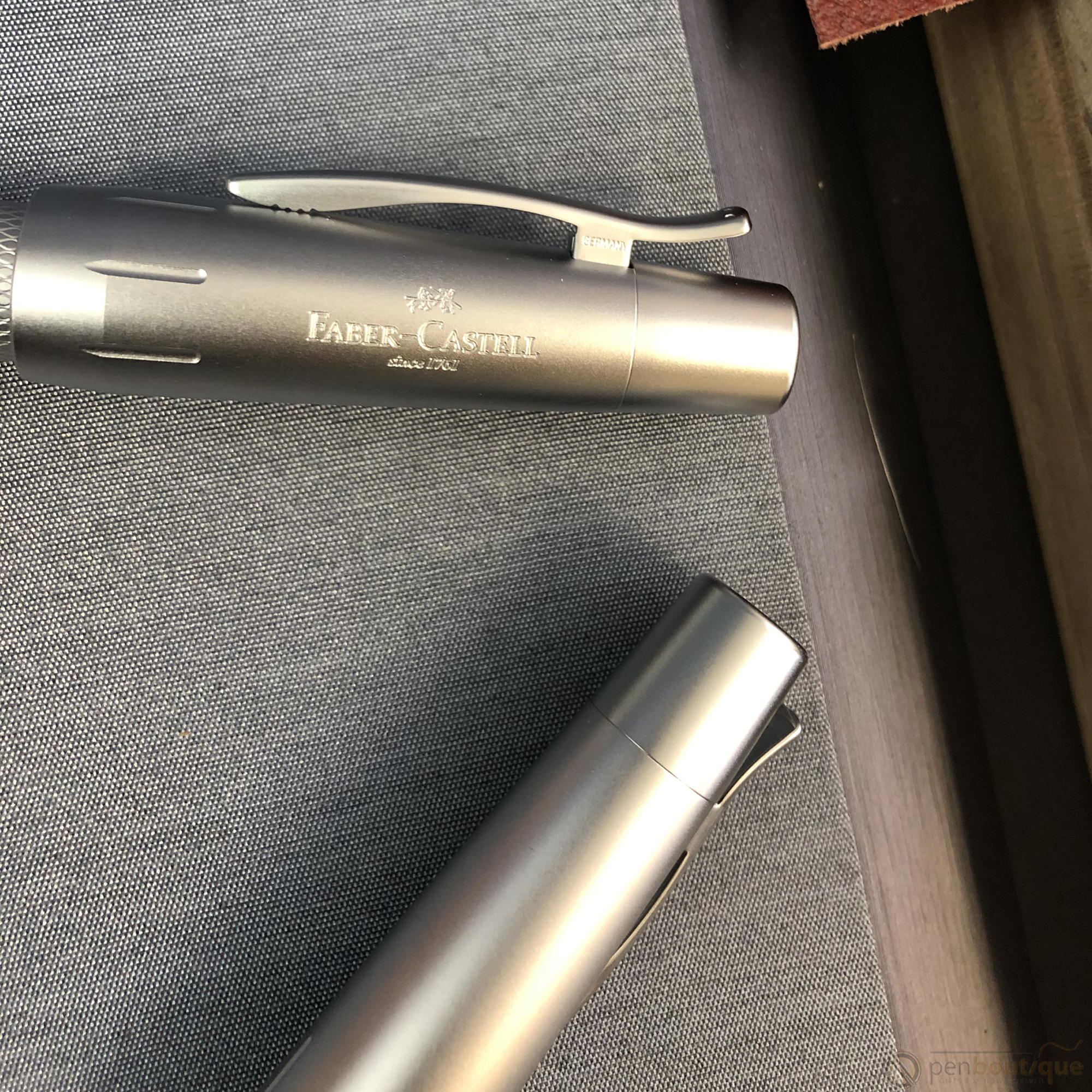 Faber-Castell Design E-Motion Rollerball Pen - Pure Silver-Pen Boutique Ltd