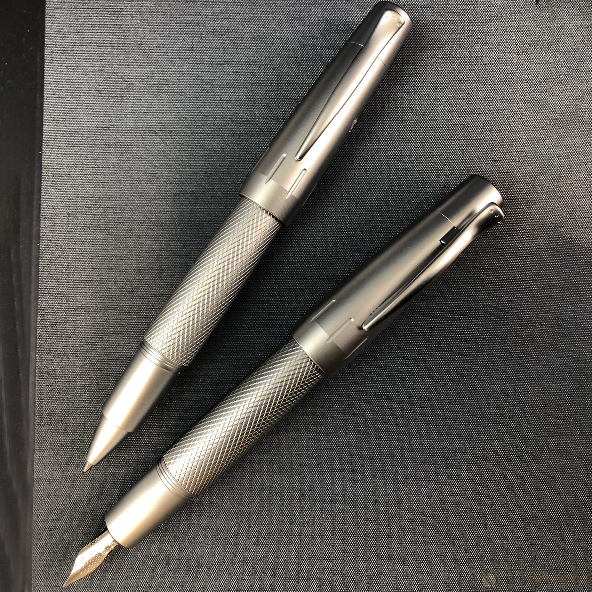 Faber-Castell Design E-Motion Fountain Pen - Pure Silver-Pen Boutique Ltd