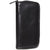 Aston Leather Black Zipper 2-Pen Case-Pen Boutique Ltd