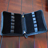 Yak Leather Premium Leather 12 Pen Case Black-Pen Boutique Ltd