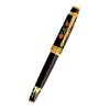 David Oscarson Tree of Life Rollerball Pen - Black with Orange and Green-Pen Boutique Ltd