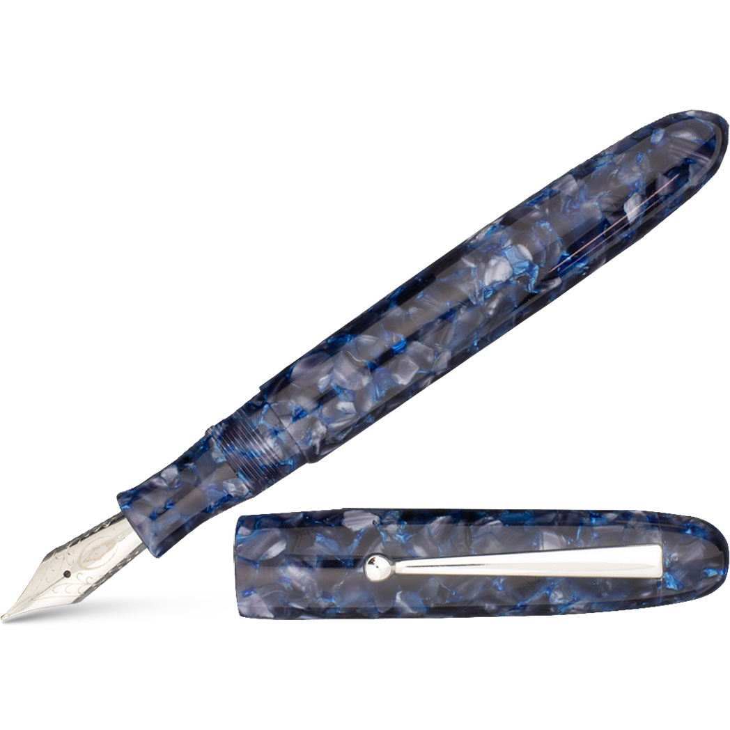 Edison Collier Fountain Pen - Nighthawk - Stainless Steel Nib-Pen Boutique Ltd