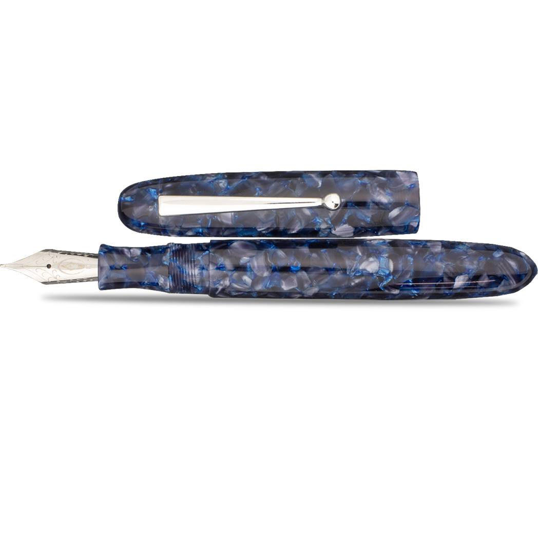 Edison Collier Fountain Pen - Nighthawk - Stainless Steel Nib-Pen Boutique Ltd