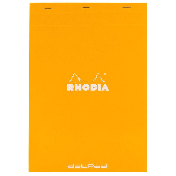 Rhodia Dot.Pad Rhodia Orange 80Sh Stapled 80G 8-1/4X11-3/4 | Matrice Points 5Mm-Pen Boutique Ltd