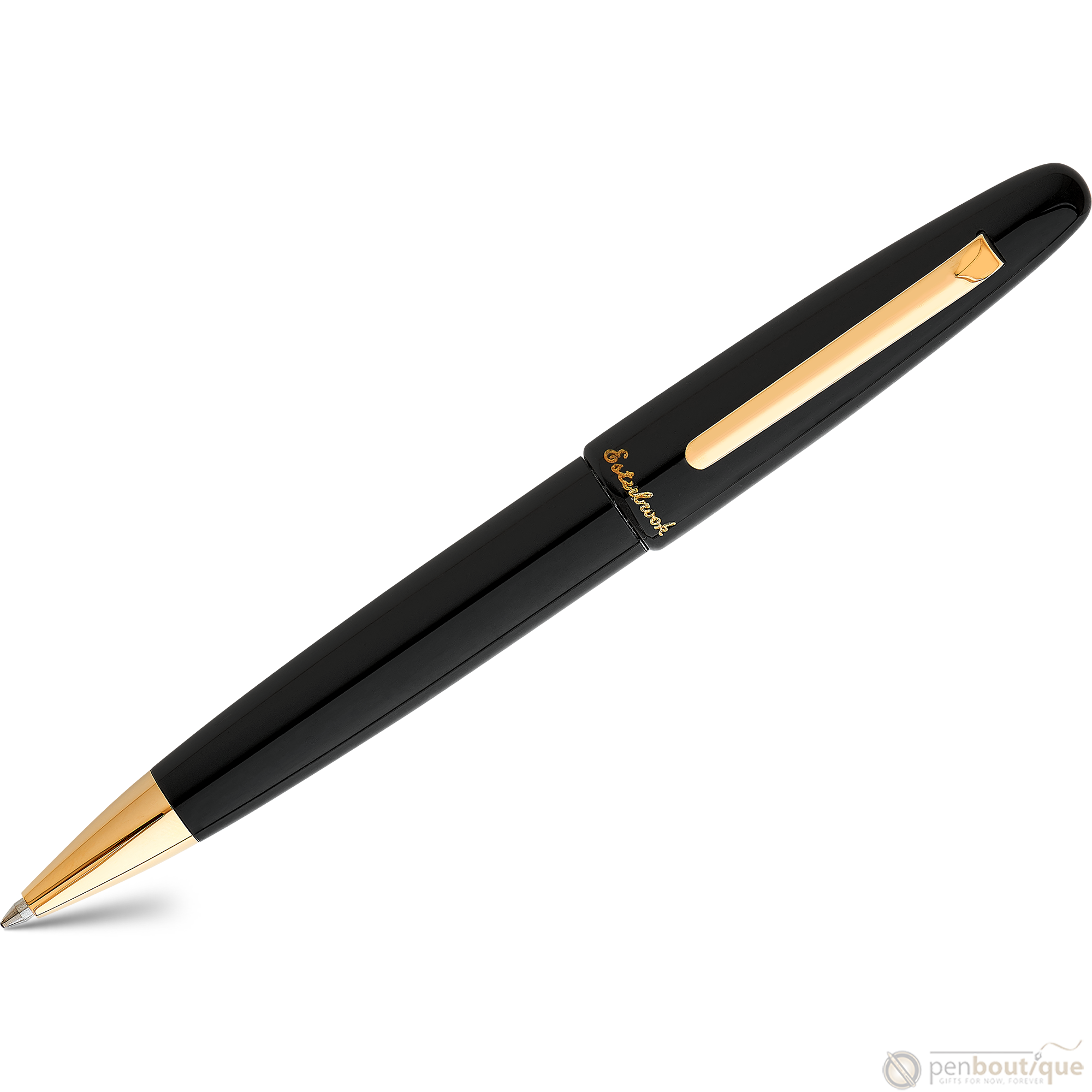 Esterbrook Estie Ballpoint Pen - Ebony - Gold Trim-Pen Boutique Ltd