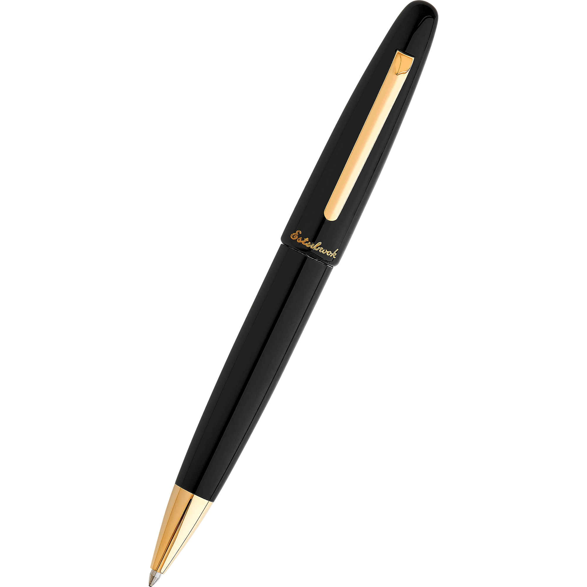 Esterbrook Estie Ballpoint Pen - Ebony - Gold Trim-Pen Boutique Ltd