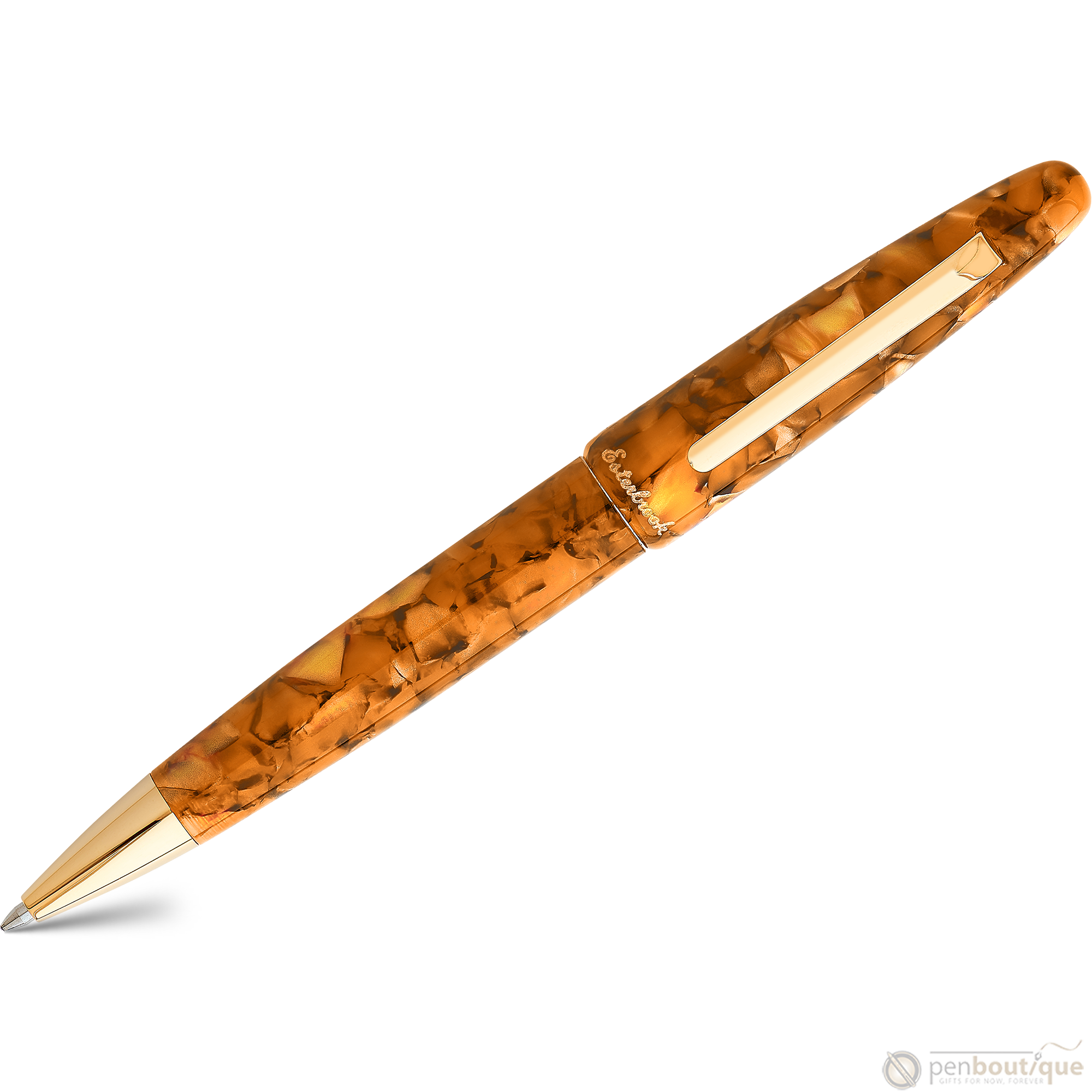 Esterbrook Estie Ballpoint Pen - Honeycomb - Gold Trim-Pen Boutique Ltd