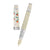 David Oscarson Tree of Life Fountain Pen - White with Orange and Green-Pen Boutique Ltd