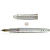 David Oscarson Winter Fountain Pen - Limited Edition - Rhodium Trim - White-Pen Boutique Ltd