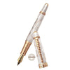 David Oscarson Seaside Fountain Pen - Limited Edition - White Sand/Rose Gold Vermeil-Pen Boutique Ltd