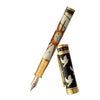 David Oscarson Alfred Bernhard Nobel Fountain Pen - White Gold w/ White Barrel-Pen Boutique Ltd
