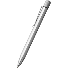 Faber Castell Hexo Ballpoint Pen - Silver-Pen Boutique Ltd