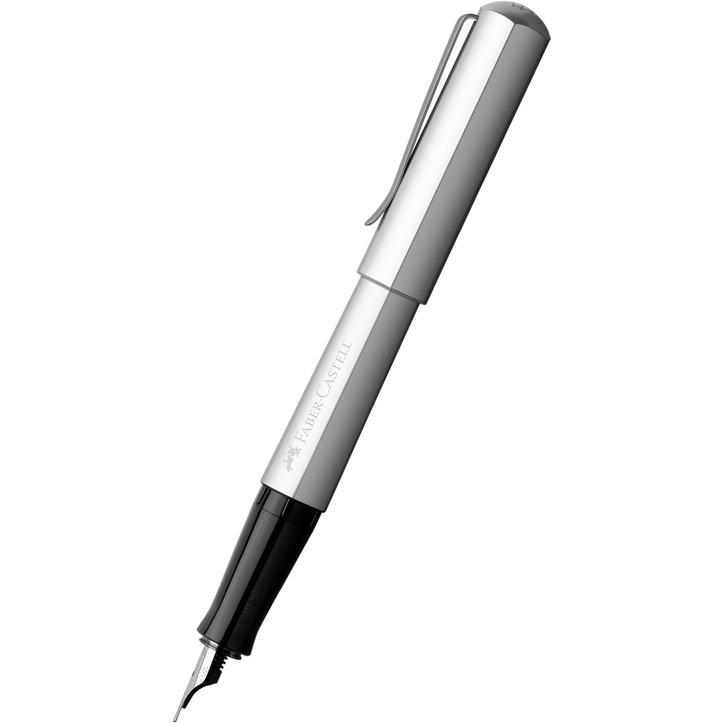 Faber Castell Hexo Fountain Pen - Silver-Pen Boutique Ltd