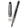 David Oscarson Trellis Fountain Pen - Limited Edition - Black & White/Rhodium Vermeil-Pen Boutique Ltd